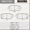 Колодки тормозные дисковые MS0123 от производителя MASUMA