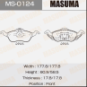 Колодки тормозные дисковые MS0124 от фирмы MASUMA