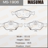 Колодки тормозные дисковые MS1906 от фирмы MASUMA