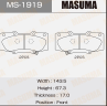 Колодки тормозные дисковые передние MS1919 от компании MASUMA