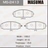 Колодки тормозные дисковые передние MS2413 от производителя MASUMA