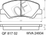 КОЛОДКИ ТОРМОЗНЫЕ FR С МЕХАНИЧЕСКИМ ДАТЧИКОМ HYUNDAI SOLARIS (2011 ) KIA RIO III (2011 )