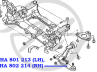 Рычаг передней подвески  левый X-TRAIL (T30) 01- Пара - HA 802 214