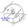 Опора шаровая нижнего рычага передней подвески HYUNDAI SONATA (EF) 1999-2001  SONATA (EF) 2001-2005 