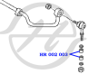 Втулка тяги стабилизатора  унив.  d=10 универс. Ранее - HR 811 033  HR 822 003