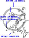 Сайлентблок нижнего рычага передней подвески  задний AUDI Q7 2006-  VOLKSWAGEN TOUAREG 2003-2010  P...