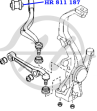 Сайлентблок нижнего заднего рычага передней подвески MAZDA 6 (GG  GY) 2002-2007