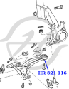 Сайлентблок нижнего рычага передней подвески  задний CAMRY SXV10  LEXUS RX300