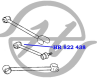 Сайлентблок передней поперечной тяги задней подвески  внутренний TOYOTA MARK 2/CHASER/CRESTA GX100 ...