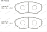 Тормозные колодки gerat bp-f045n (передние) normal