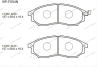 Тормозные колодки gerat bp-f054n (передние) normal