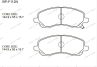 Тормозные колодки gerat bp-f112n (передние) normal