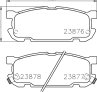 23876/12.0mm/Торм.колодки задн. Mazda MX-5/Miata 1