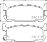 Колодки тормозные дисковые MDB2575 от фирмы MINTEX