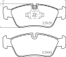 23935/17.8mm/Торм.колодки пер. BMW E87/E90/E91 1.8