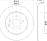 Диск тормозной задн.G Coupe  G Stufenheck  LEAF (ZE0)  QASHQAI / QASHQAI +2 I (J10  JJ10)  ROGUE  S...