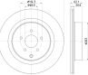 Диск тормозной  FX  M37  M (Y51)  Q50  Q60 Coupe  