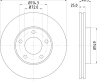 Диск тормозной передн.3 (BK)  3 (BL)  3 Stufenheck (BK)  3 Stufenheck (BL)  5 (CR19)  5 (CW)  PREMA...