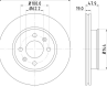 Диск тормозной передний hyundai getz 1.1-1.5d 02