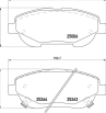 Колодки тормозные TOYOTA AVENSIS/VERSO перед.