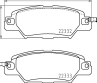 NP5051_колодки дисковые задние! Mazda CX-5 15-16