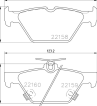 Колодки тормозные задн SUBARU LEVORG, OUTBACK, WRX, XV 11-