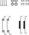 Монтажный комплект тормозных колодок