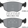 Колодки тормозные дисковые передние 2135803 от компании TEXTAR
