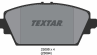 Колодки тормозные дисковые передние 2309501 от компании TEXTAR