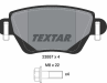 Колодки тормозные дисковые задние 2355701 от компании TEXTAR