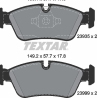 Колодки тормозные дисковые передние 2393501 от производителя TEXTAR