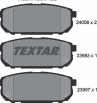 Колодки тормозные дисковые задние 2405801 от производителя TEXTAR