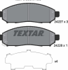 Колодки тормозные дисковые передние 2422701 от компании TEXTAR