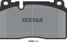 Колодки тормозные дисковые передние 2564302 от фирмы TEXTAR