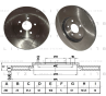 ДИСК ТОРМОЗНОЙ ПЕР ВЕНТ CHRYSLER SEBRING/STRATUS/CARAVAN 95-