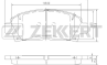 Колодки торм. диск. перед Toyota Avensis (T220) 97-, Caldina (T210) 97-, Carina (T190) 92-