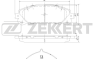 Колодки торм. диск. перед Lexus NX (AYZ1) 14-, RX (AGL10) 08-, Toyota Kluger (U40) 07-, Rav 4 (A40) 12-