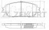 Колодки тормозные дисковые передние BS2081 от компании Zekkert