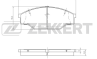 Колодки тормозные дисковые передние BS2088 от компании Zekkert