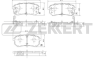 Колодки тормозные дисковые задние BS2442 от фирмы Zekkert