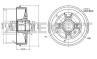 Барабан торм. зад. Nissan Kubistar (X76) 03-, Renault Kangoo I 97-