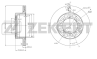 Диск торм. зад. Ssangyong Kyron 05-  Rexton (GAB_)